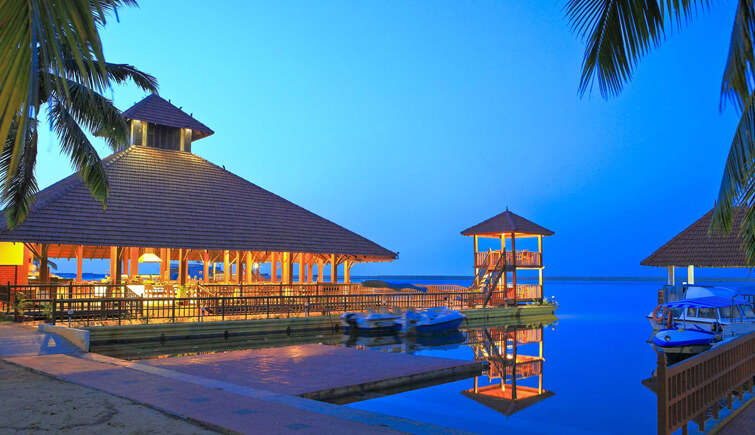 Kerala resort stay by the water